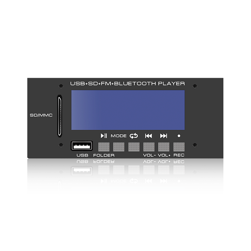 LCD6228: کانکتور SD/USB شش دکمه ای صفحه نمایش LCD پخش کننده MP3 با بلوتوث، TWS