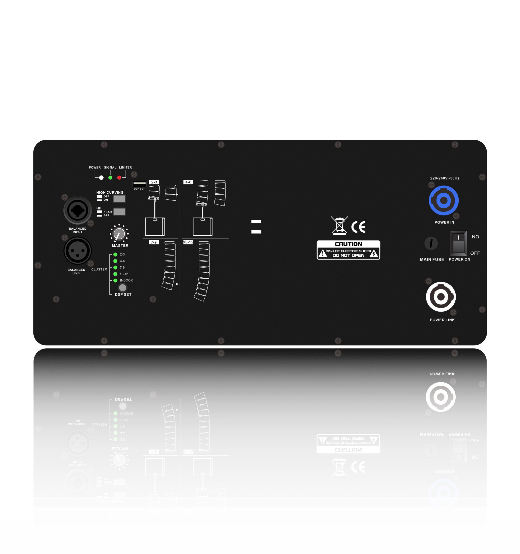 تقویت کننده قدرت سیستم آرایه خطی حرفه ای HDL10-A