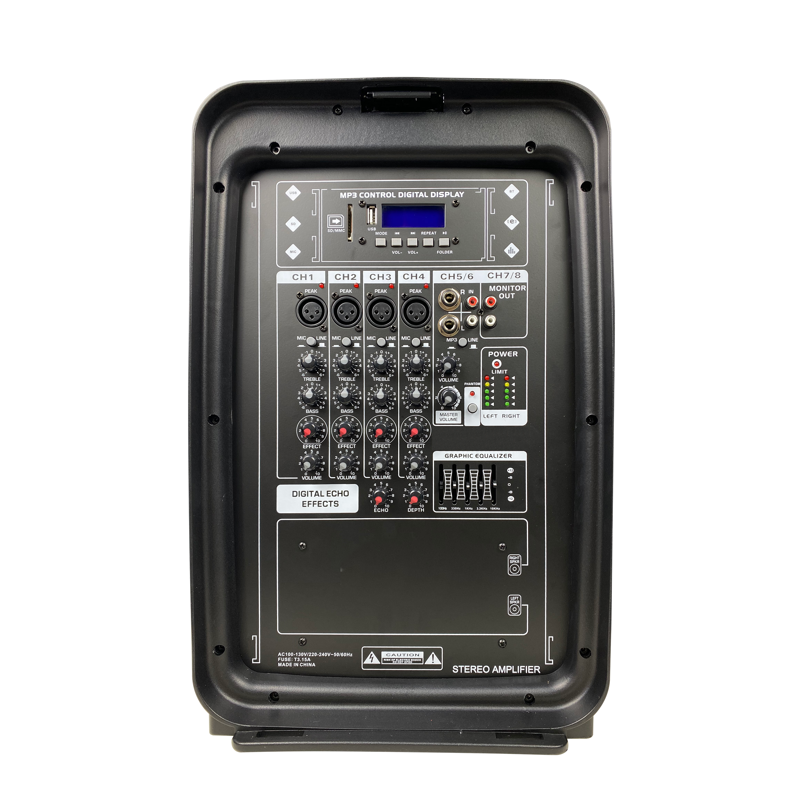 آمپلی فایر میکسر دو طرفه 10 اینچی جمع و جور EON210A