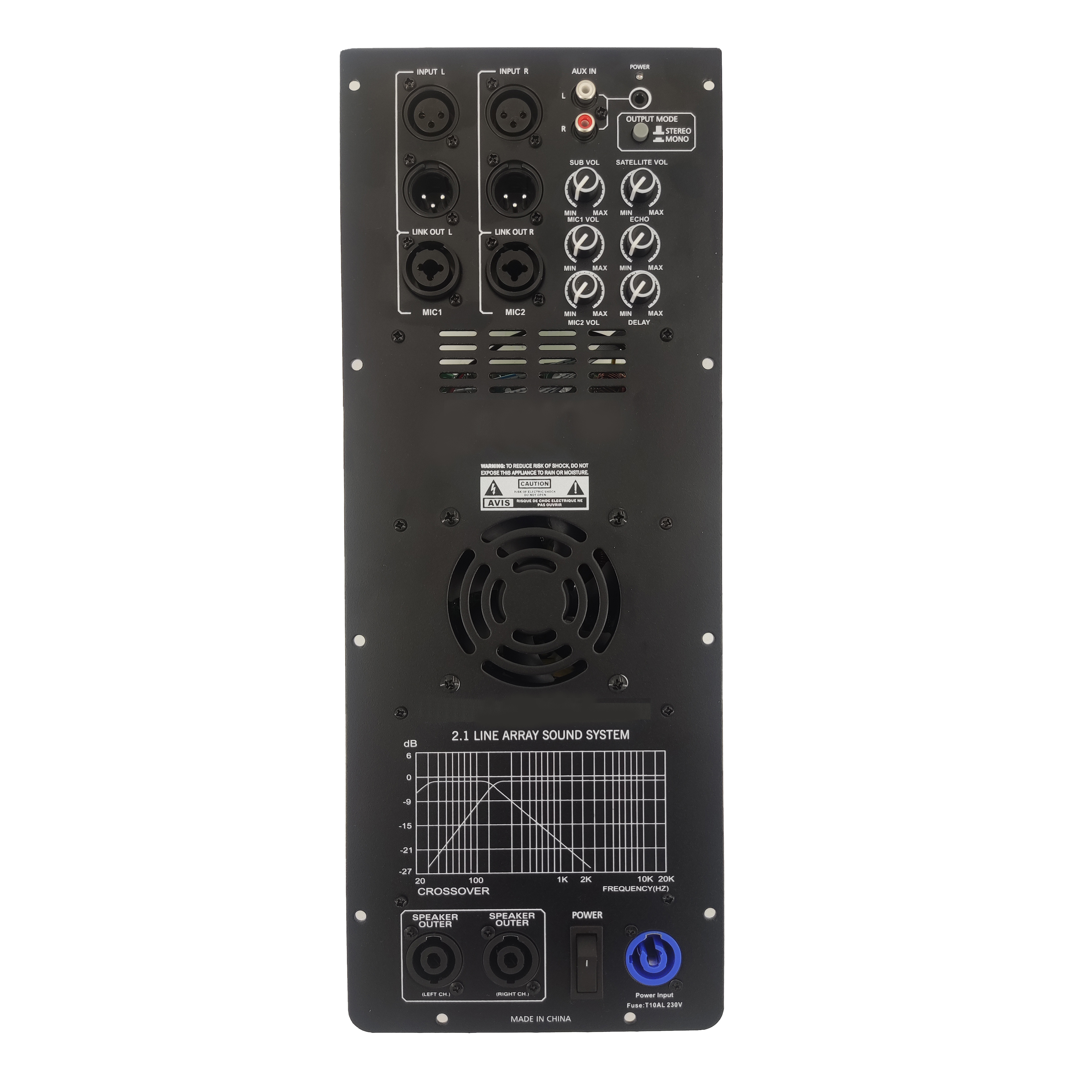 تقویت کننده توان آرایه خط فعال DSP1908-2.1 Pro