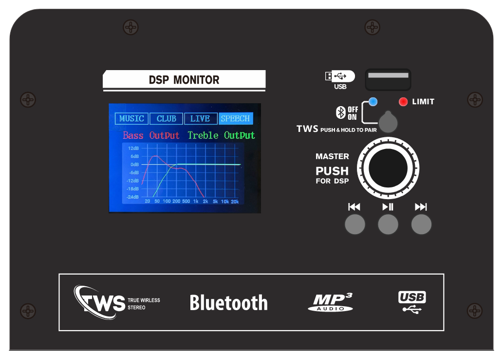 تقویت کننده توان آرایه خط فعال DSP1908-2.1 Pro