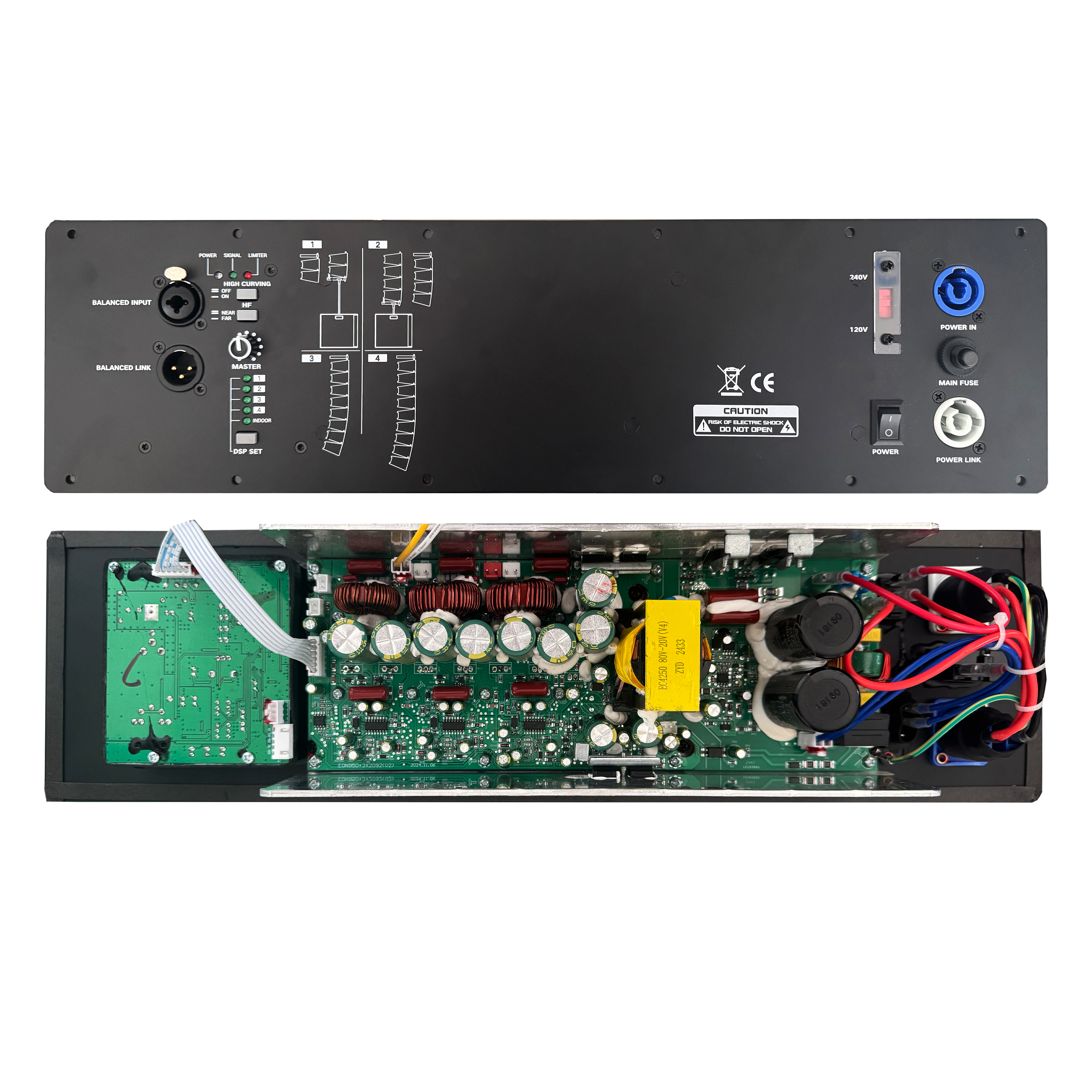 تقویت کننده قدرت سیستم آرایه خطی حرفه ای HDL10-A